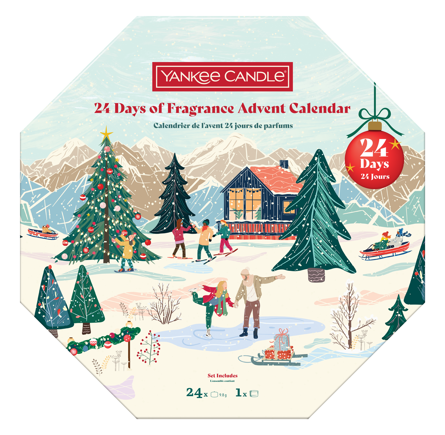 Après Ski Advent Calender Wreath
