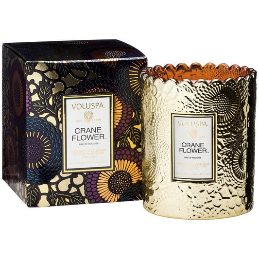 Crane Flower 1 wick - Scalloped Edge