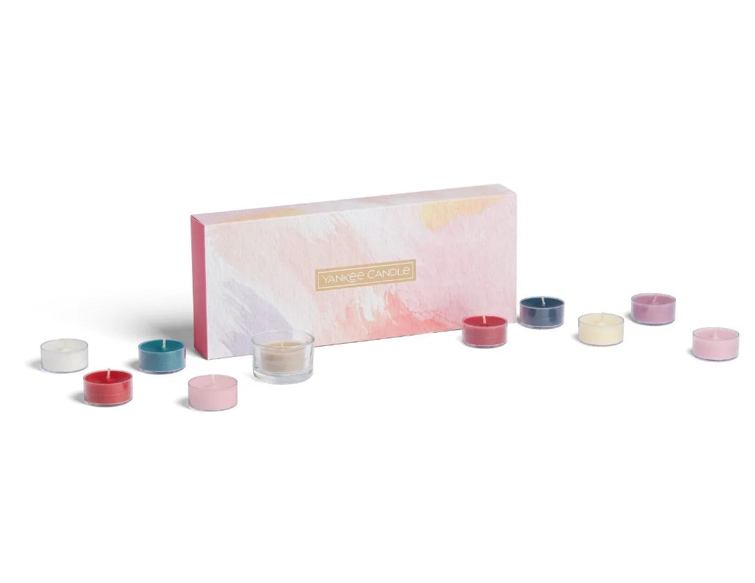 Art in The Park 10 Tealights & 1 Holder