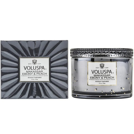 Makassar Ebony & Peach 2 wick - Corta Maison Candle