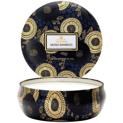 Moso Bamboo 3 wick - Decorative Tin