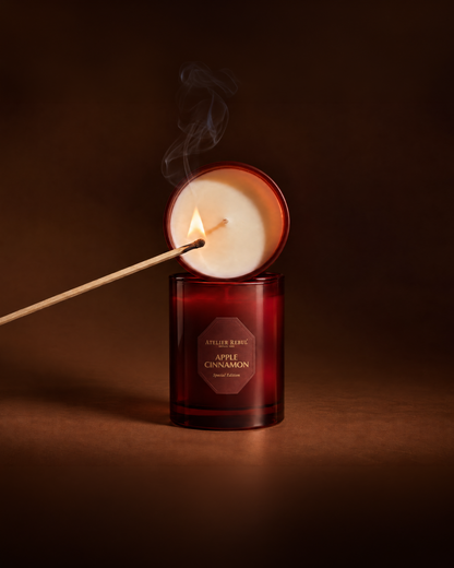 Apple Cinnamon Scented Candle 210g - Special Edition
