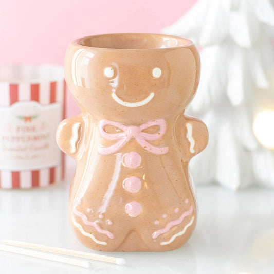 Pink Gingerbread Man Wax & Oil Burner