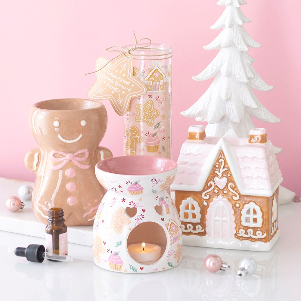 Pink Gingerbread Man Wax & Oil Burner