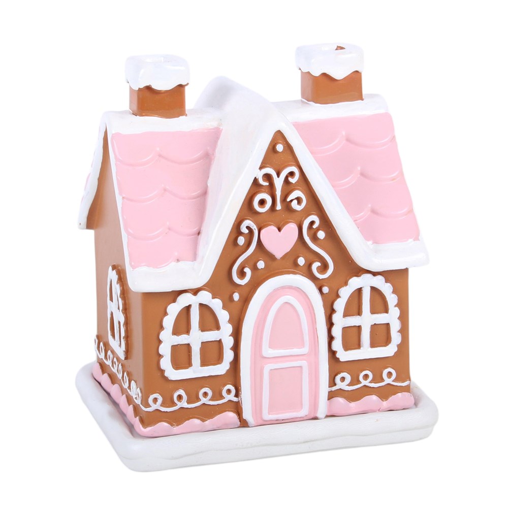 Pink Gingerbread House Wierookkegel Brander