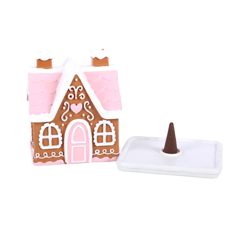 Pink Gingerbread House Wierookkegel Brander
