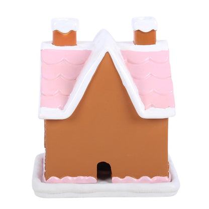 Pink Gingerbread House Wierookkegel Brander