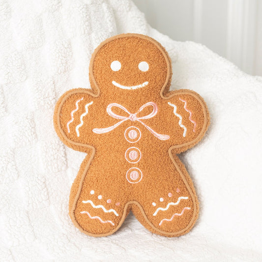 Sugarplum Bakery Gingerbread Man Boucle Kussen