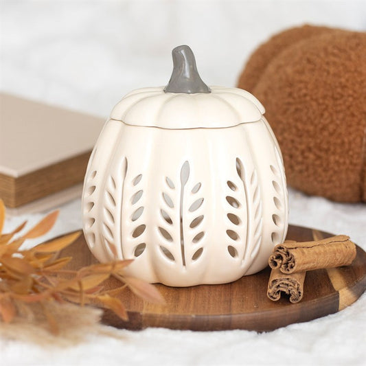 Cream Pumpkin Wax & Oil Burner