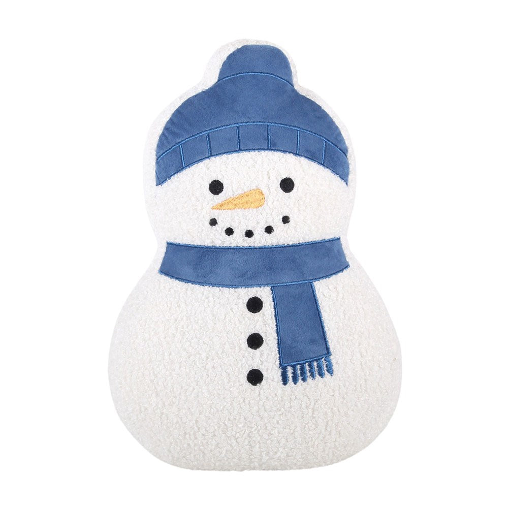 Snowman Shaped Boucle Coussin