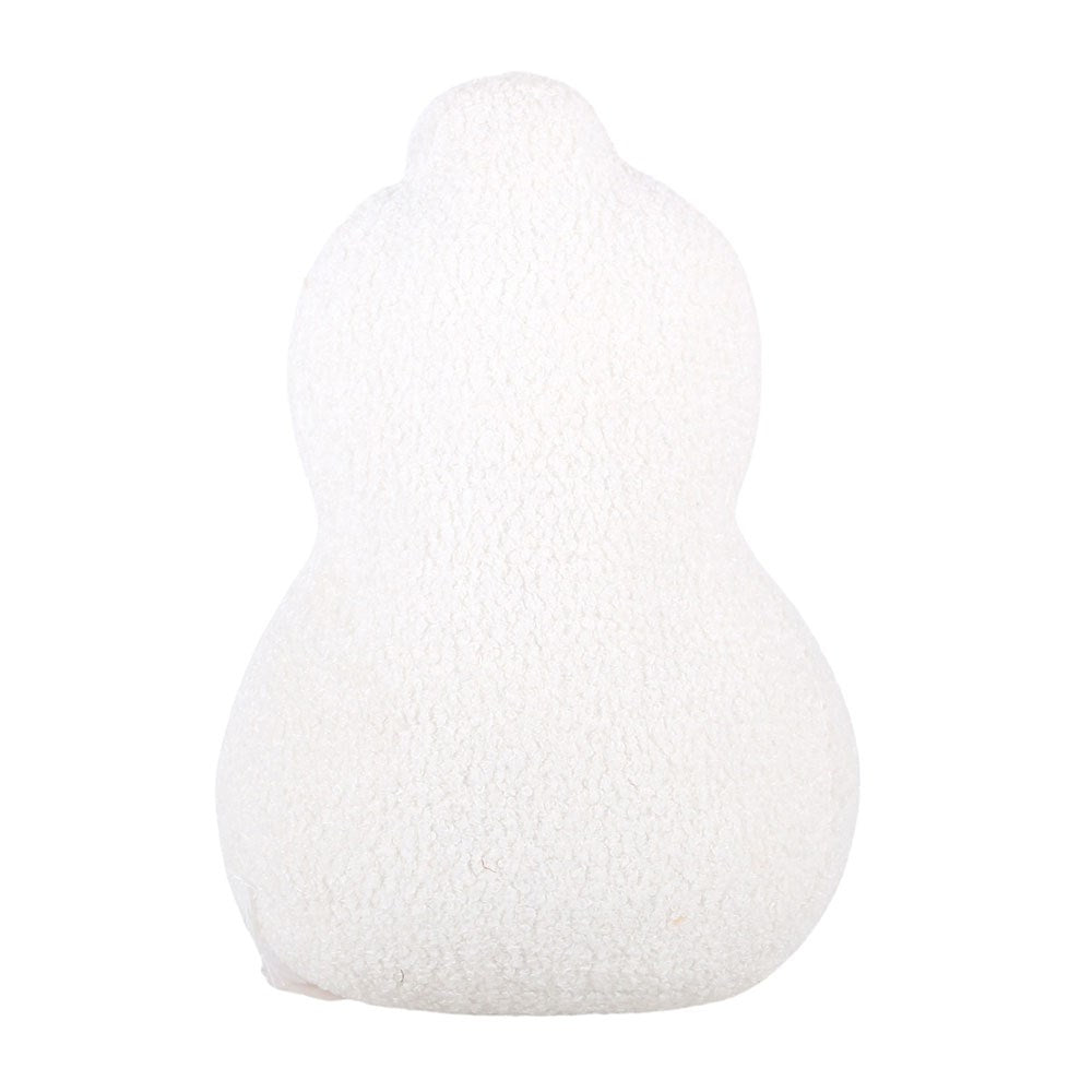 Snowman Shaped Boucle Coussin