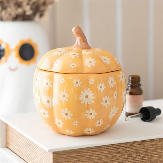 Floral Pumpkin Wax & Oil Burner