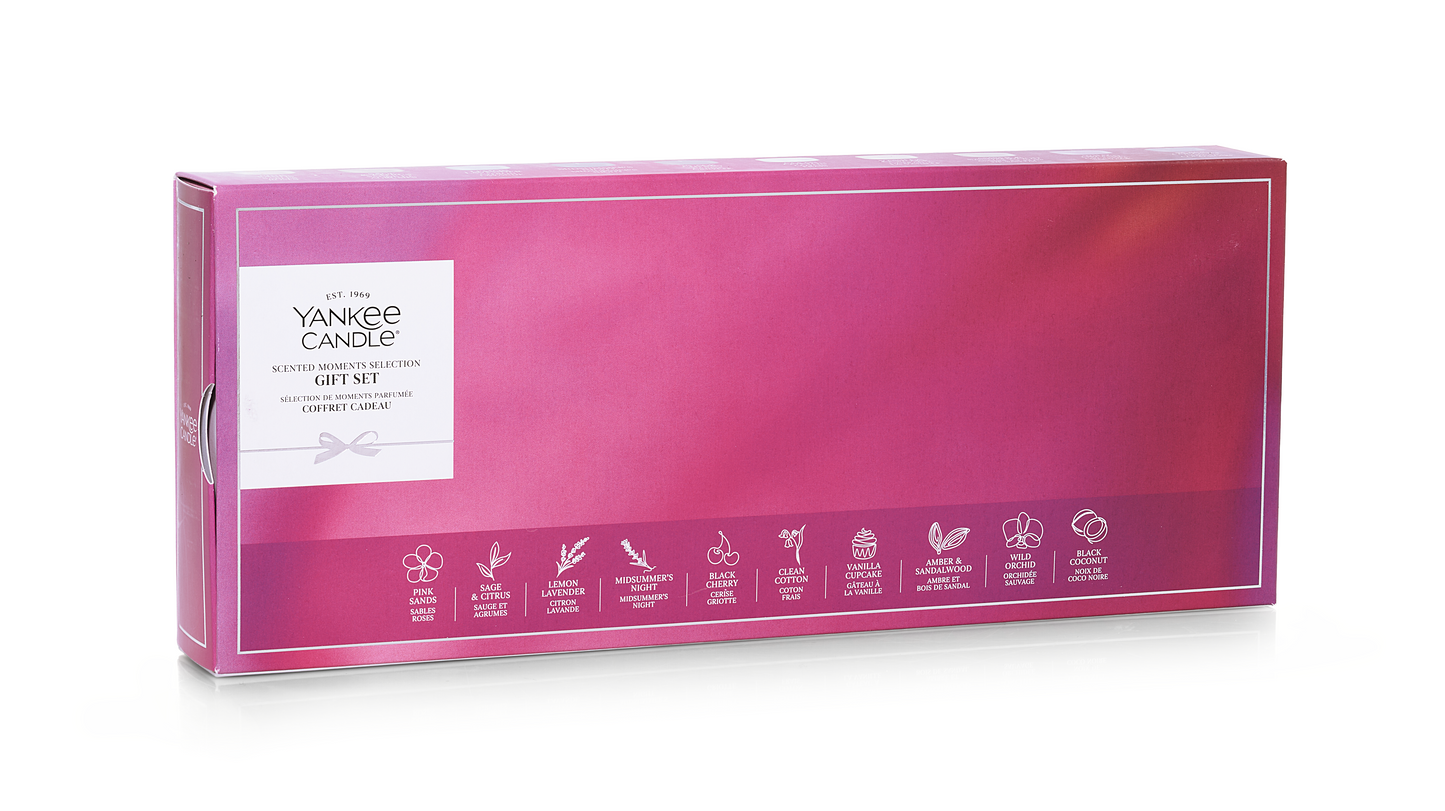 Scented Moments 10 Tealights & 1 Holder