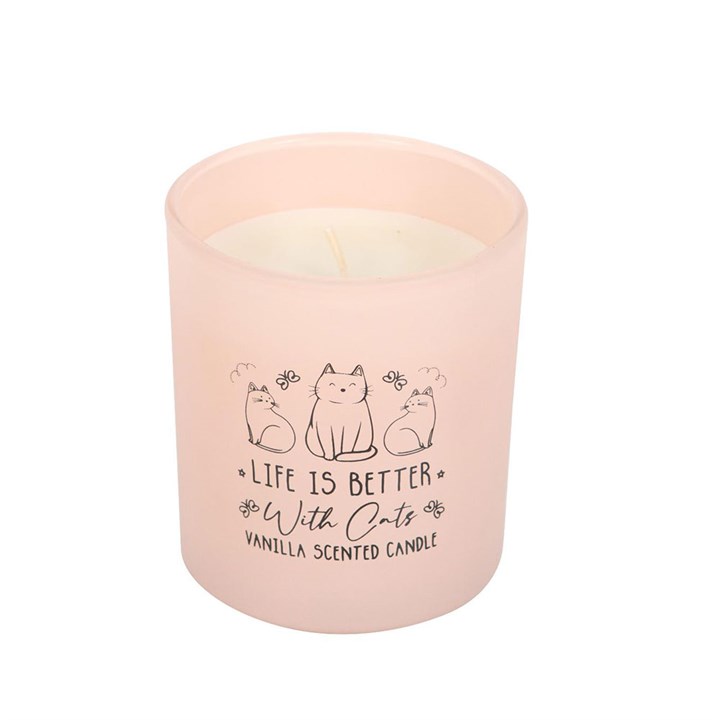 Life Is Better With Cats Candle