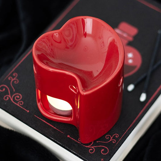Red Heart Wax & Oil Burner