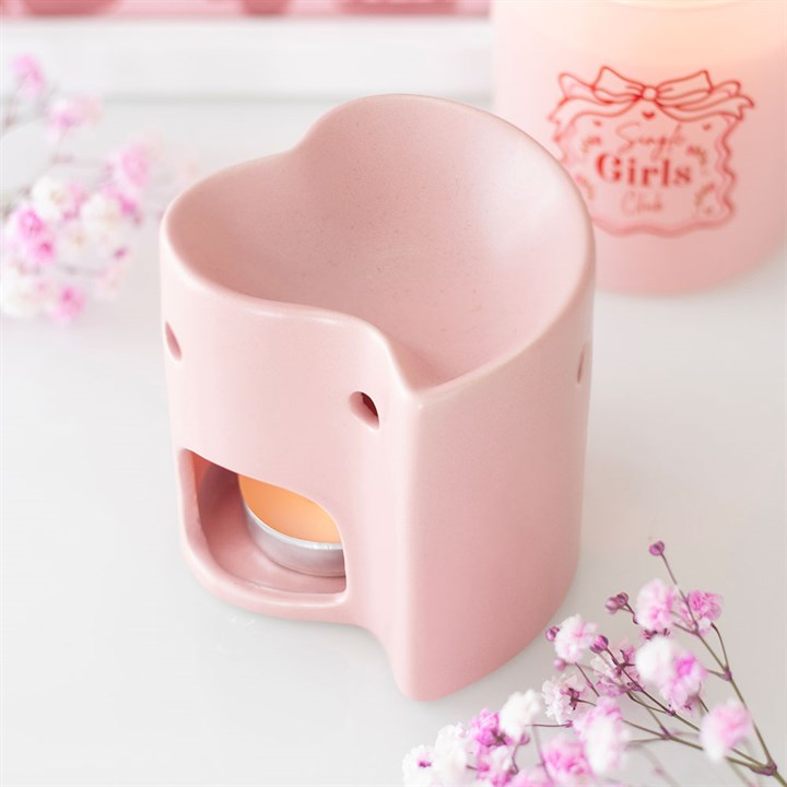 Pink Heart Wax & Oil Burner