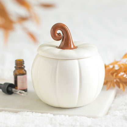 White Curly Pumpkin Wax & Oil Burner