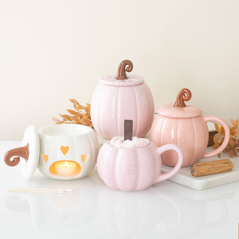 White Curly Pumpkin Wax & Oil Burner