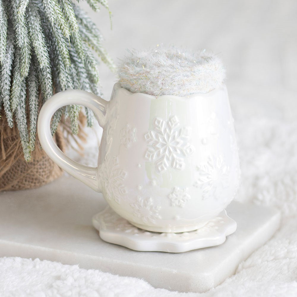Iridescent Snowflake Mok en Sokken