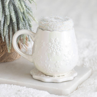 Iridescent Snowflake Mok en Sokken