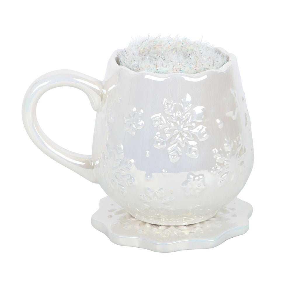 Iridescent Snowflake Mok en Sokken