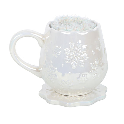 Iridescent Snowflake Mok en Sokken