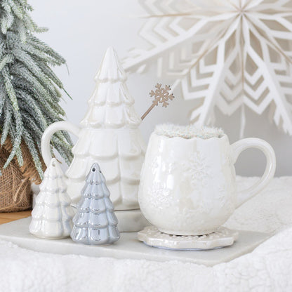 Iridescent Snowflake Mok en Sokken