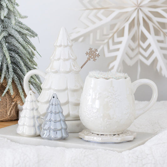 Iridescent Snowflake Mok en Sokken
