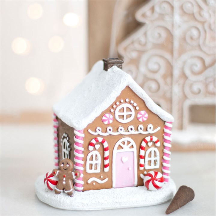 Pink Gingerbread House Brûleur d'encens