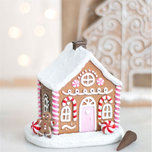 Pink Gingerbread House Brûleur d'encens
