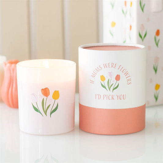 If Mums Were Flowers Candle