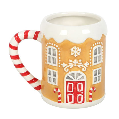 Candy Cane Gingerbread House Tasse