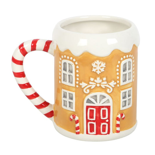 Candy Cane Gingerbread House Tasse
