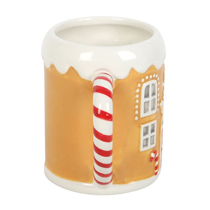 Candy Cane Gingerbread House Tasse