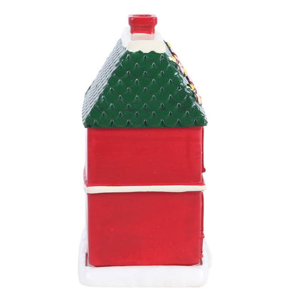 Red Christmas House Wierookkegel Brander