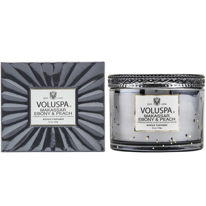 Makassar Ebony & Peach 2 wick - Corta Maison Candle